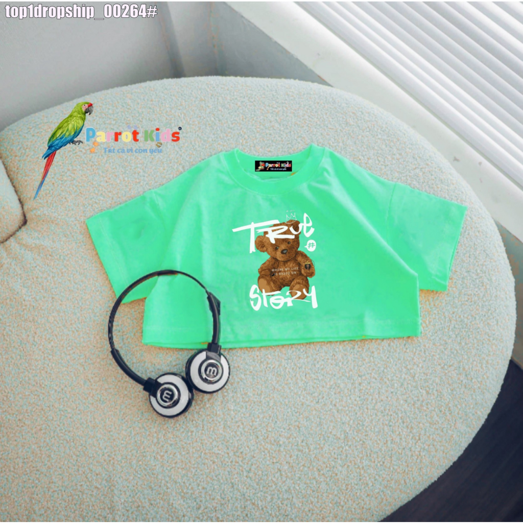 Áo croptop bé gái, chất thun cotton, size từ 12-55kg - top1dropship_00264_911_sg3