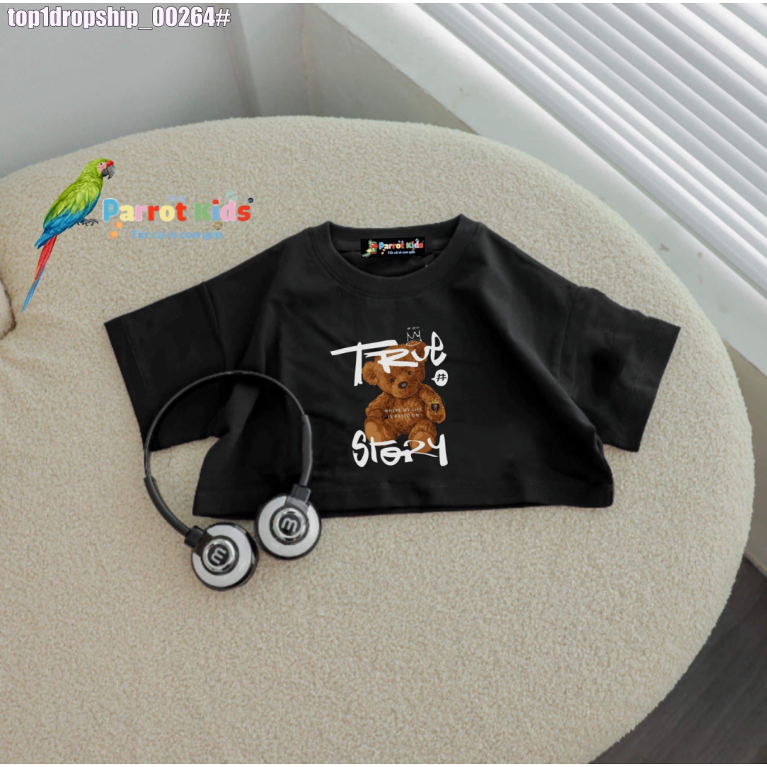 Áo croptop bé gái, chất thun cotton, size từ 12-55kg - top1dropship_00264_911_sg3