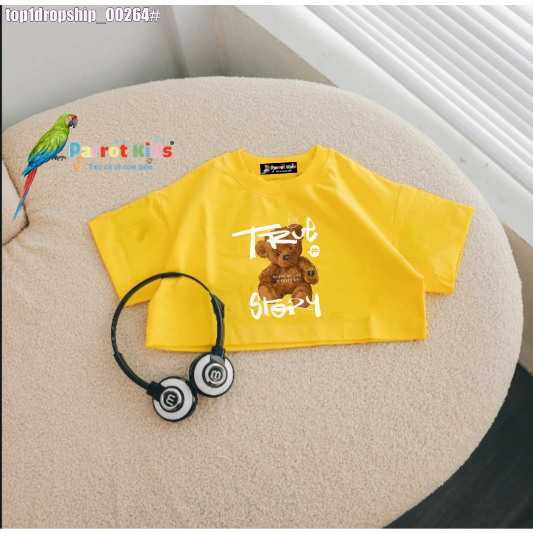 Áo croptop bé gái, chất thun cotton, size từ 12-55kg - top1dropship_00264_911_sg3