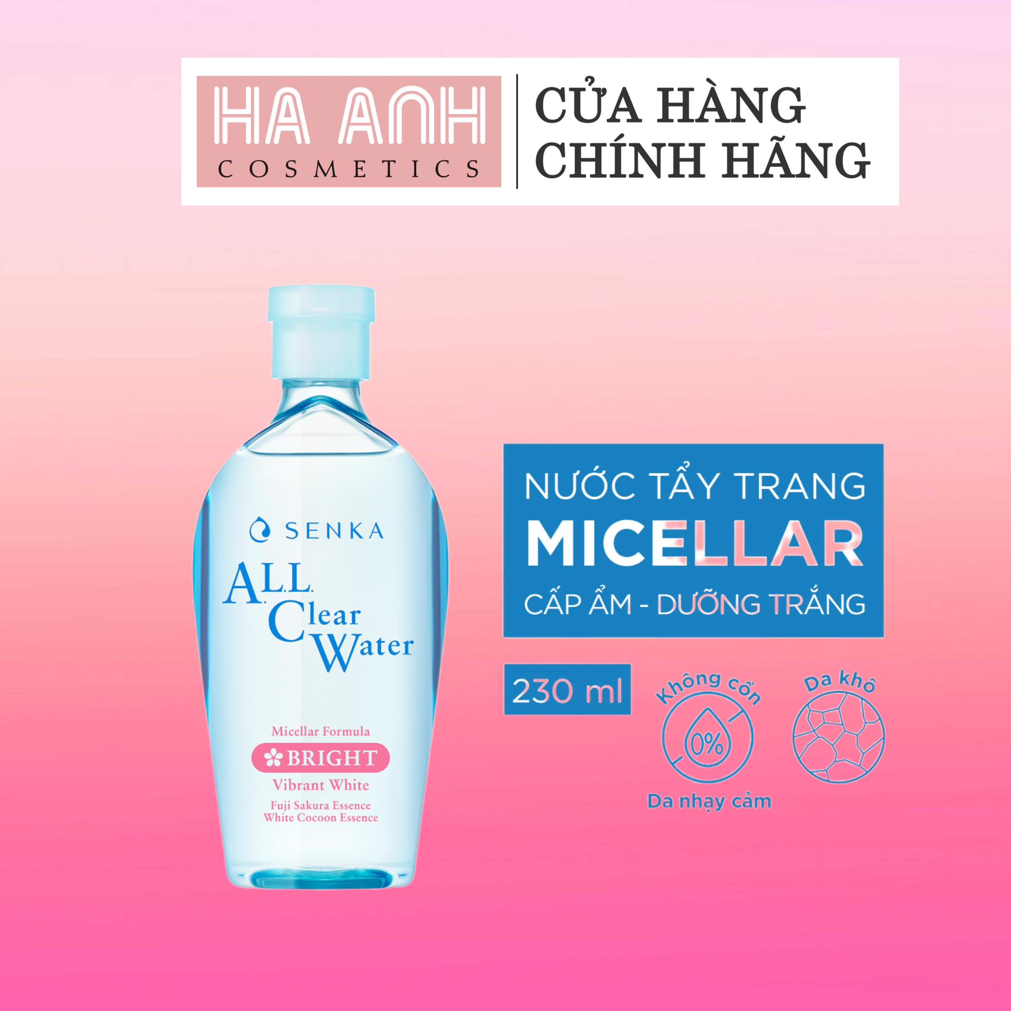 Nước Tẩy Trang Senka All Clear Water  230ml