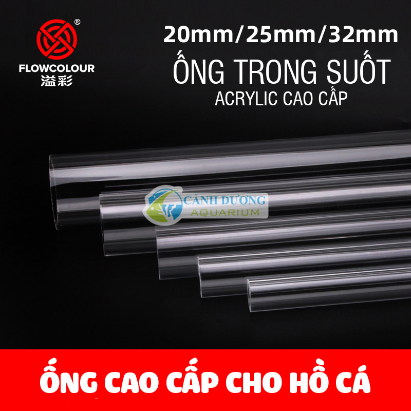 Ống SANKING Acrylic trong suốt Phi 20-25-32 cho hồ cá