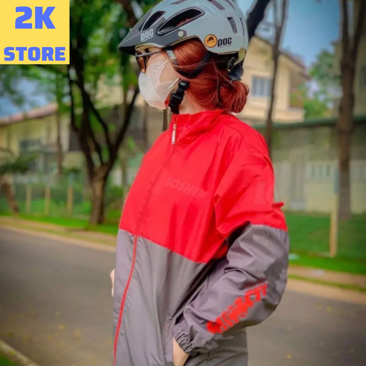 Áo khoác nam nữ vải dù 2 lớp cổ đứng dành đi tour đi phượt xa thoải mái mẫu áo HOT shop 2K_STORE
