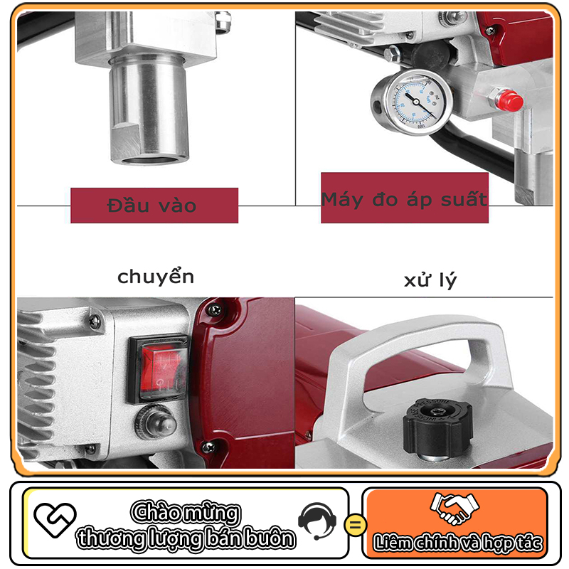 Máy phun sơn áp suất cao airless, máy phun sơn điện, dụng cụ sơn, máy phun sơn, máy phun sơn cao áp