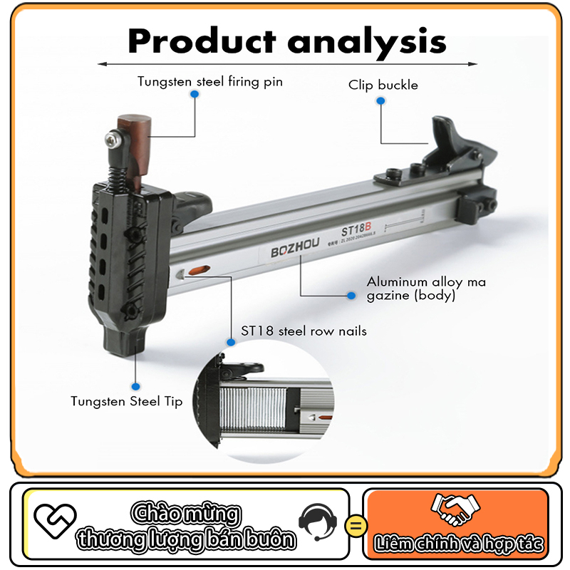 Súng bắn đinh,dụng cụ đóng đinh ST18 ST18B ST38 ST38B,súng bắn đinh bê tông,dụng cụ đóng đinh bê tông
