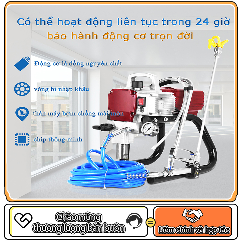 Máy phun sơn áp suất cao airless, máy phun sơn điện, dụng cụ sơn, máy phun sơn, máy phun sơn cao áp