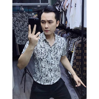 Sơ mi lụa cao cấp,sơ mi công sở, sơ mi lụa hoạ tiết