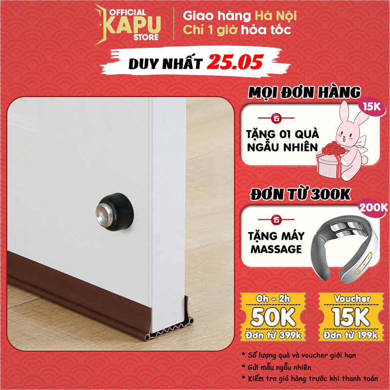 Ron dán chân cửa KAPU dành cửa thông phòng, chặn cửa chống gió, côn trùng, khói bụi loại mới nhất