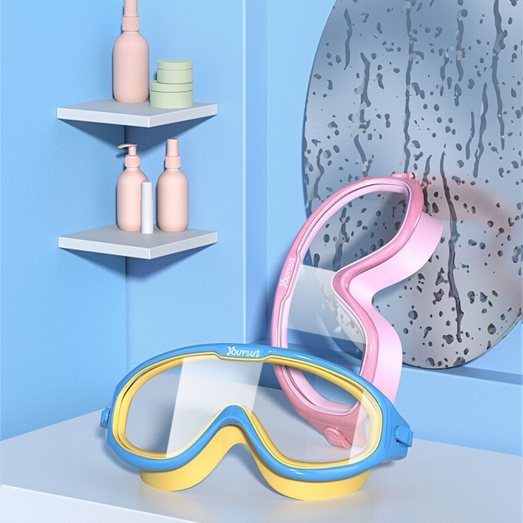Combo Kính Bơi Trẻ Em Youyou Chính Hãng Full Box, Mũ Bơi, Nút Bịt Tai, Kẹp Mũi Chống Sặc Nước Chống Sương Mù