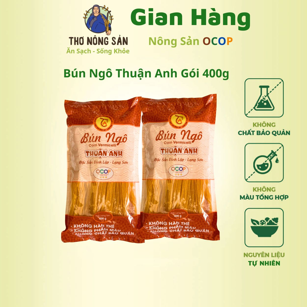 Đặc Sản Bún Ngô Lạng Sơn ( Gói 400G)