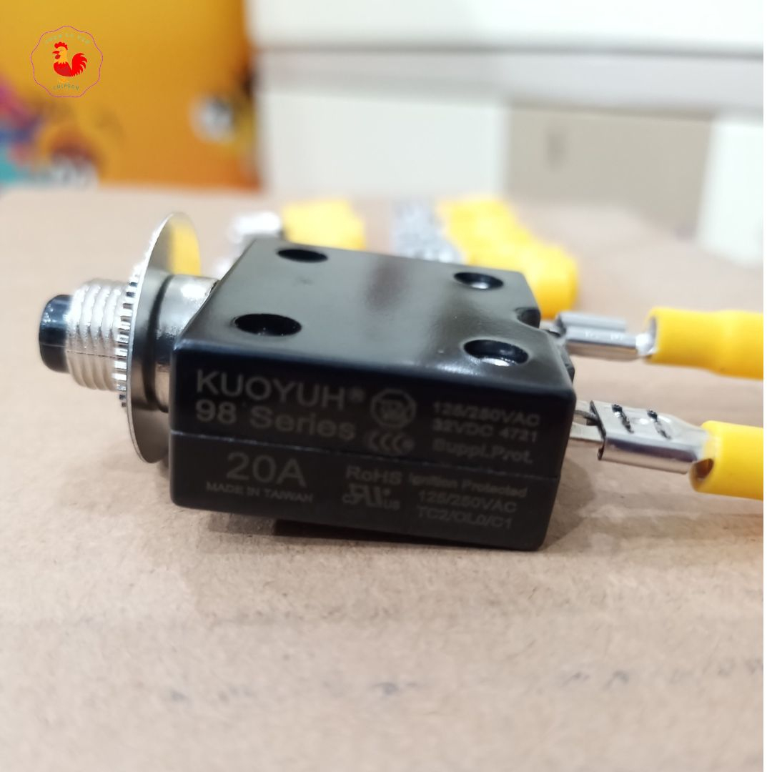 Rơ le 20A cầu chì nhiệt Đài Loan KUOYUH chính hãng sê ri 98