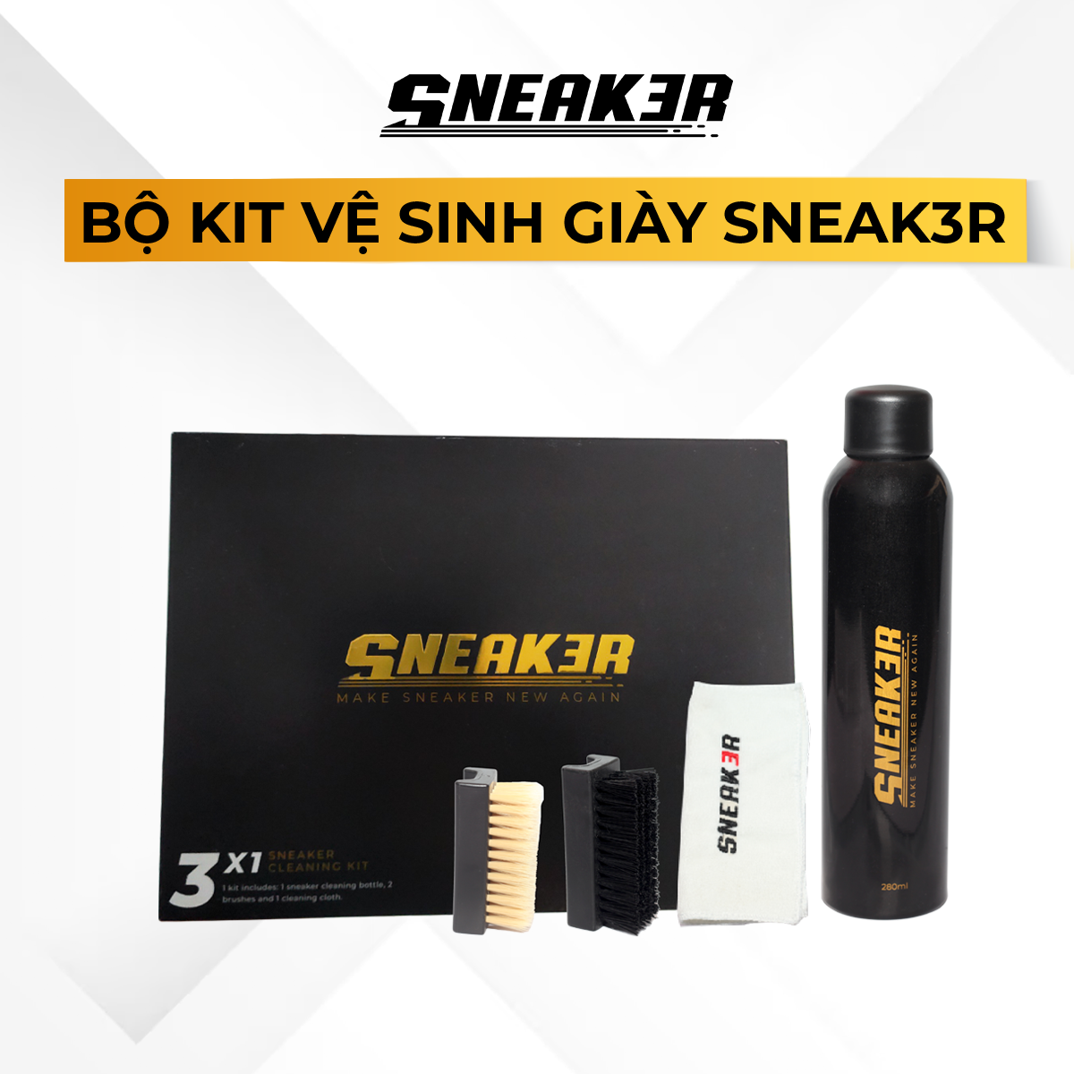 Bộ Vệ Sinh Làm Sạch Giày Sneaker Chuyên Sâu - SNEAK3R
