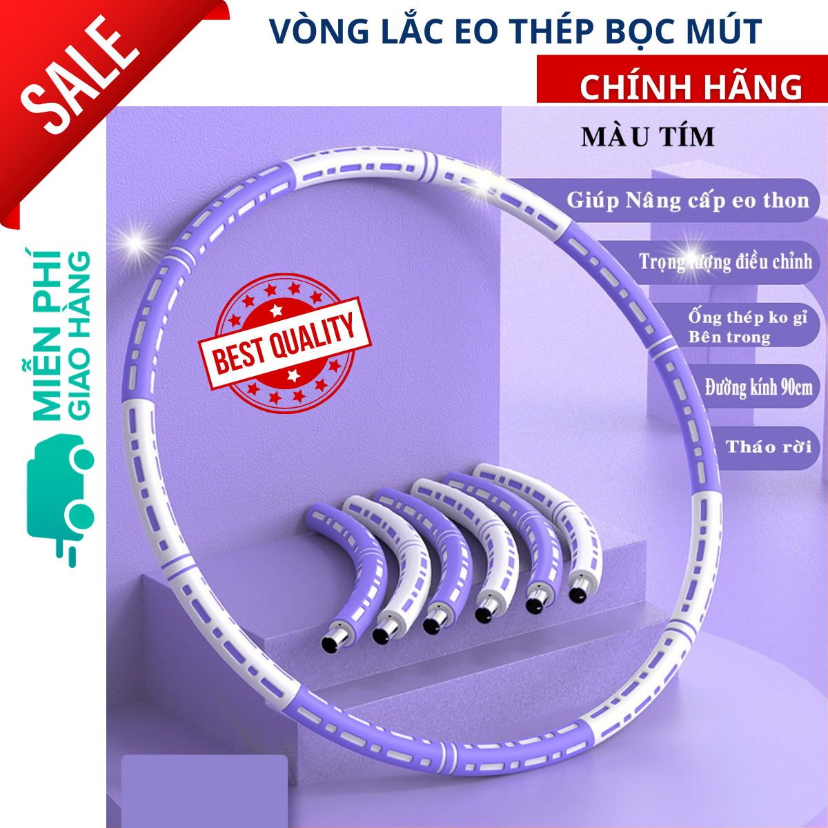 Vòng Lắc Eo Giảm Mỡ Bụng - Hàng Chính Hãng miDoctor