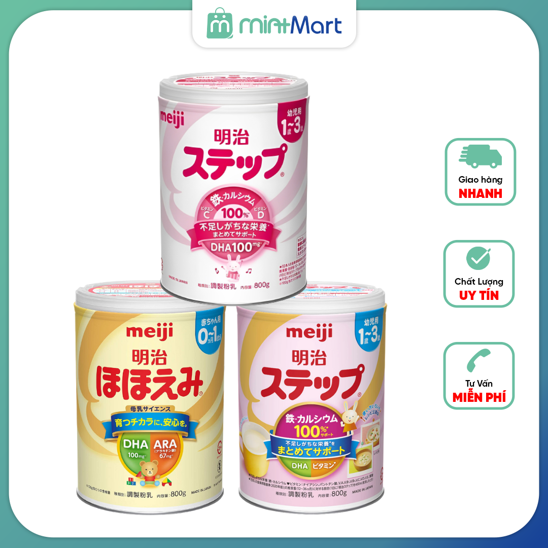 [Chính hãng] Sữa Meiji lon 800gr Nội địa Nhật số 0 và số 9