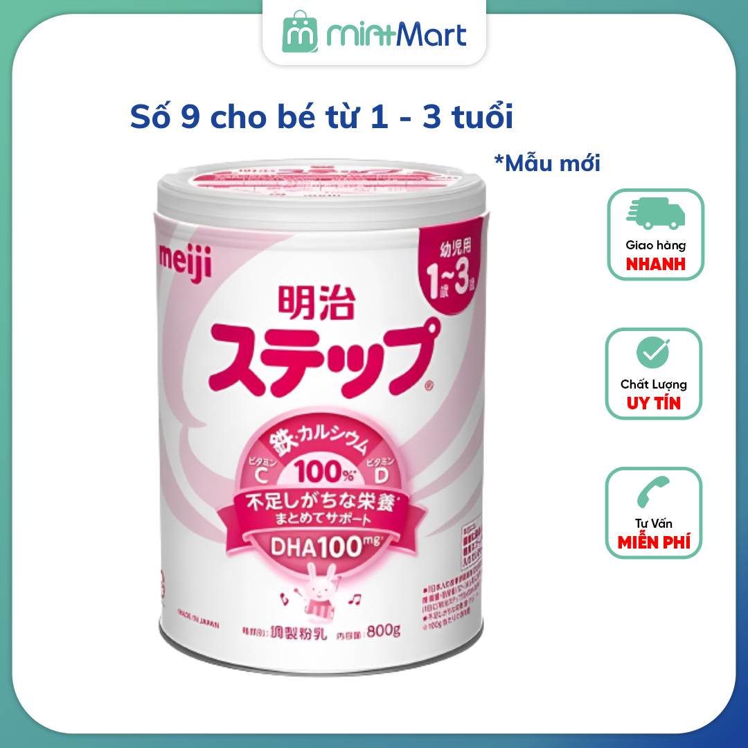 Sữa Meiji lon 800gr Nội địa Nhật số 0 và số 9