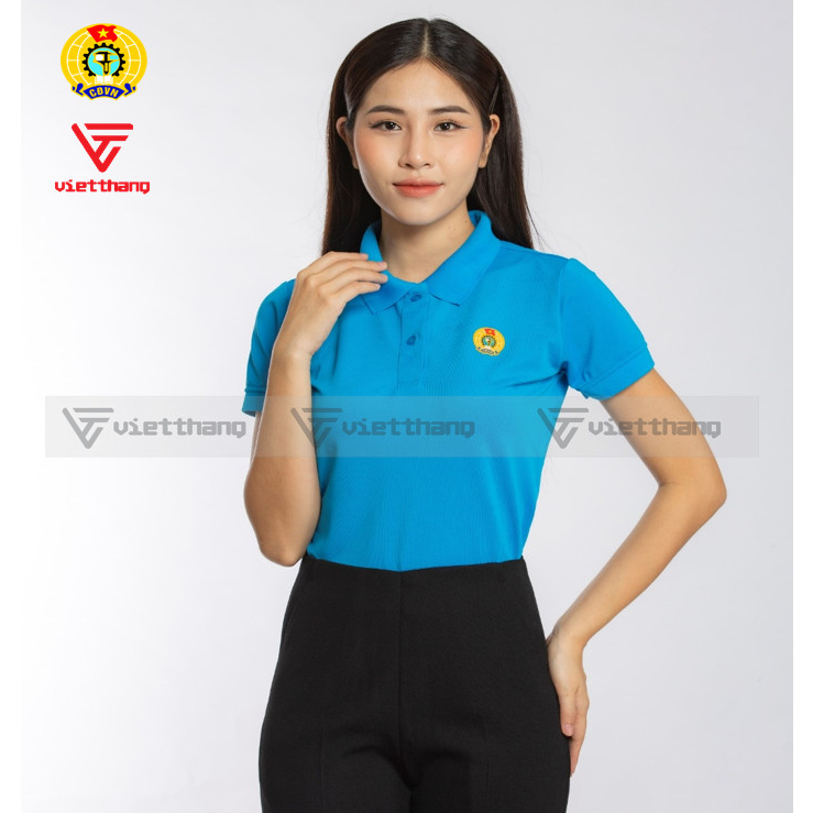 Áo phông công đoàn chất liệu Lacostepoli thoáng mát