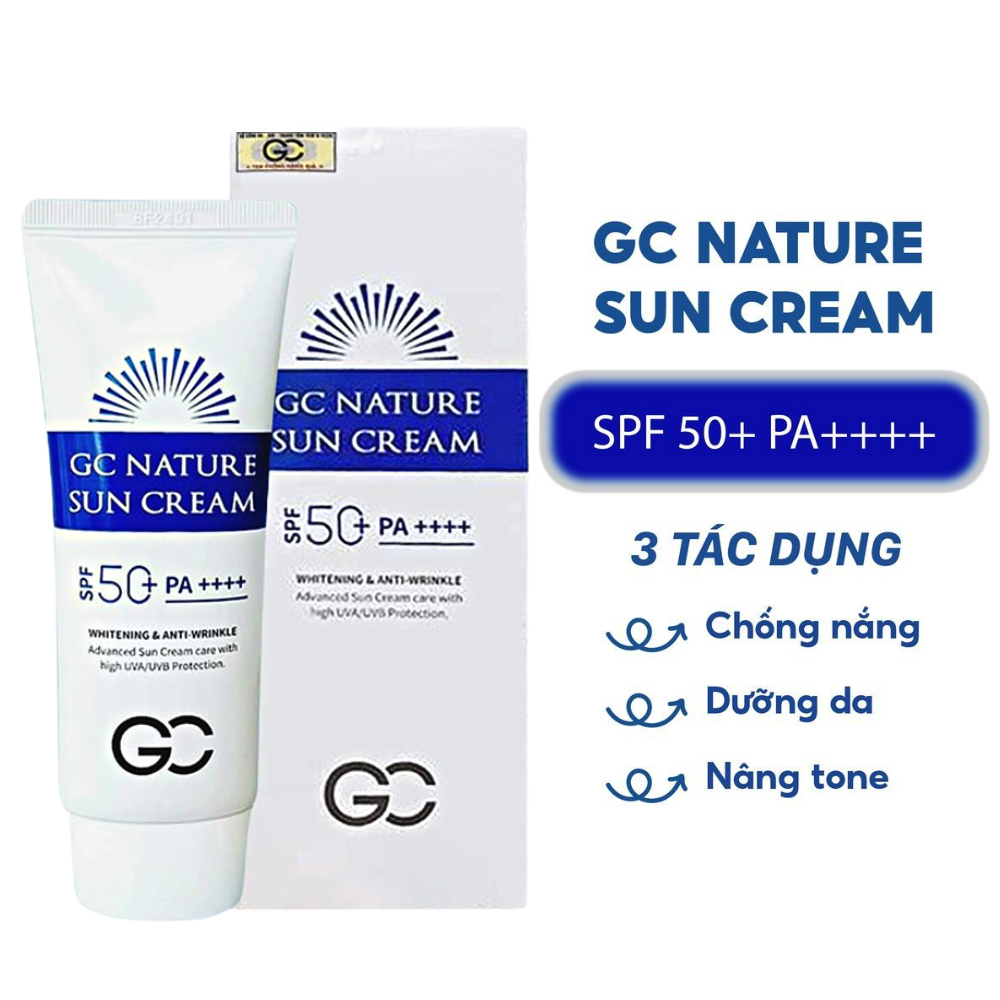 Kem chống nắng nâng tone GC Nature Sun Cream 50ml