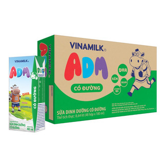 Vinamilk ADM có đường 180ml Date mới