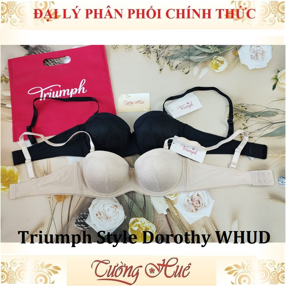 Áo lót nữ Triumph Style Dorothy WHUD cúp ngang nâng ren.