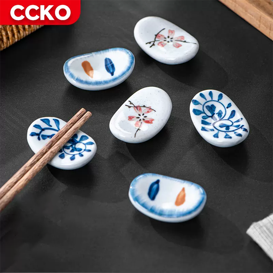 Gác đũa bằng sứ phong cách Nhật Bản CCKO CK9147 cao cấp