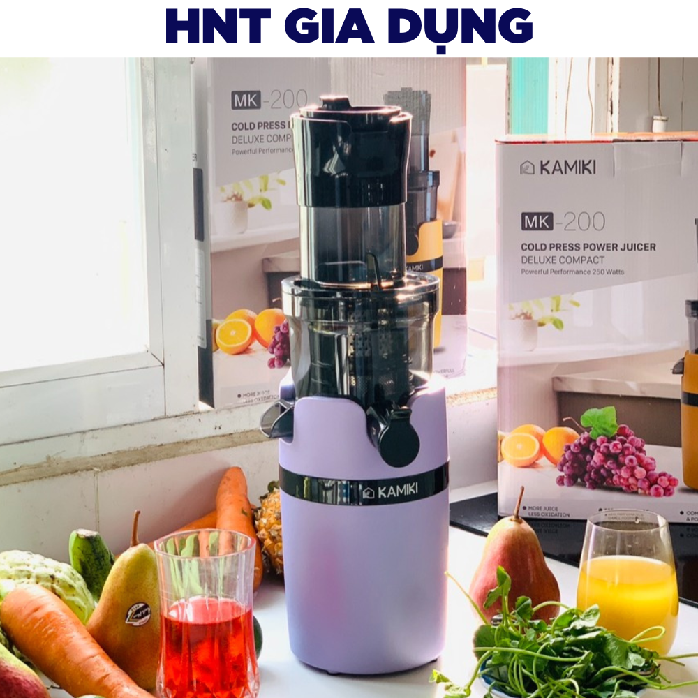 Máy Ép Chậm KAMIKI, ép chậm trái cây , rau củ quả HNT GIA DỤNG