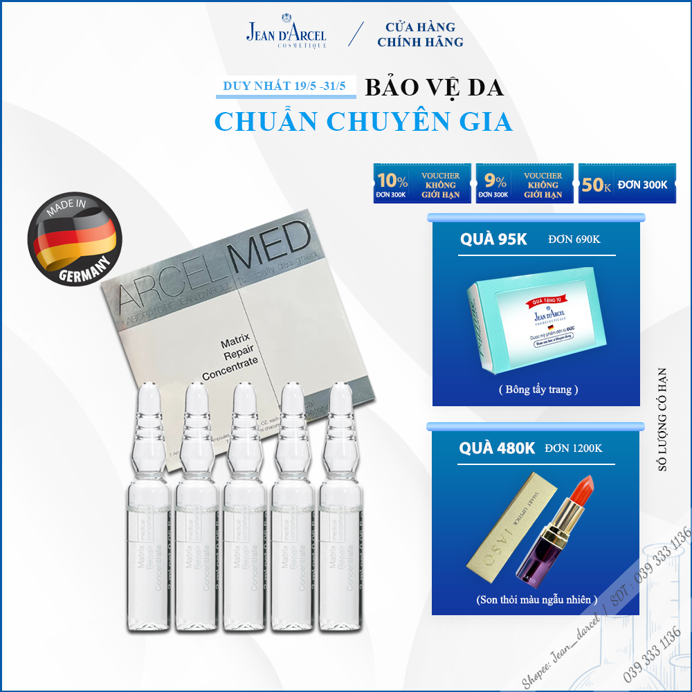 Huyết thanh giúp hồi phục da yếu và thương tổn Jean D'arcel _ Jean Darcel Matrix Repair Concentrate