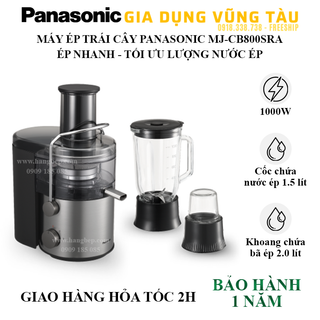 Máy xay ép trái cây đa năng panasonic mj-cb800sra - hangbep3b_vt