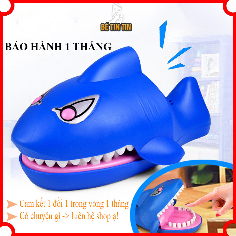 Đồ chơi Cá sấu/cá mập cắn tay có 2 loại to khác nhau cho bé - đồ chơi giải trí vui nhộn