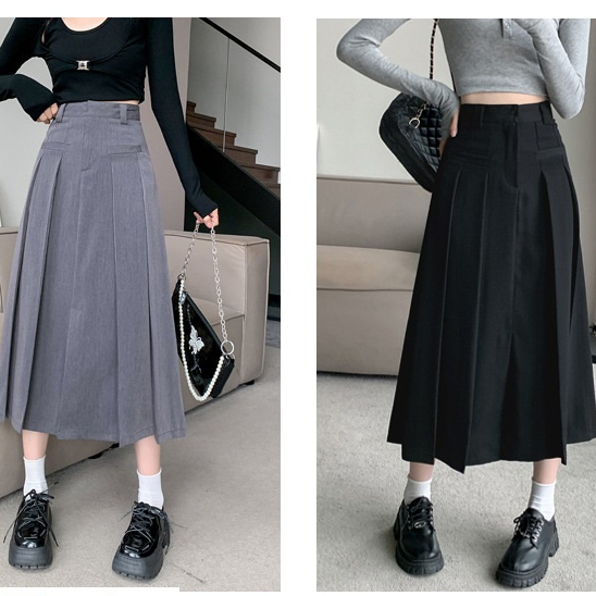(Có big size)Chân váy nữ midi dáng dài túi cơi trước độc đáo hot trend Thu Thảo Store