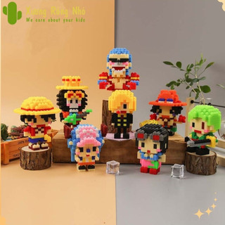 Mô hình hải tặc one piece luffy, zoro, ace, brook, sanji, chopper.. xương rồng nhỏ