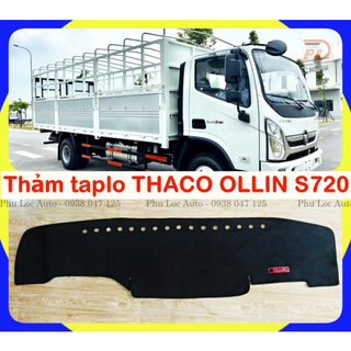 Thảm taplo xe tải thaco ollin s720 7 tấn loại nhung và da cacbon cao cấp