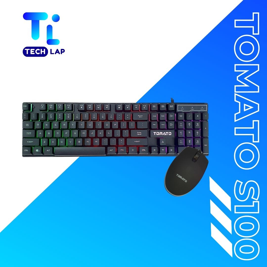 Combo Bàn phím và Chuột Giả Cơ Tomato S100 Có dây, LED RGB chơi Game cho Laptop/ Máy tính - Bảo hành 12 tháng | BigBuy360 - bigbuy360.vn