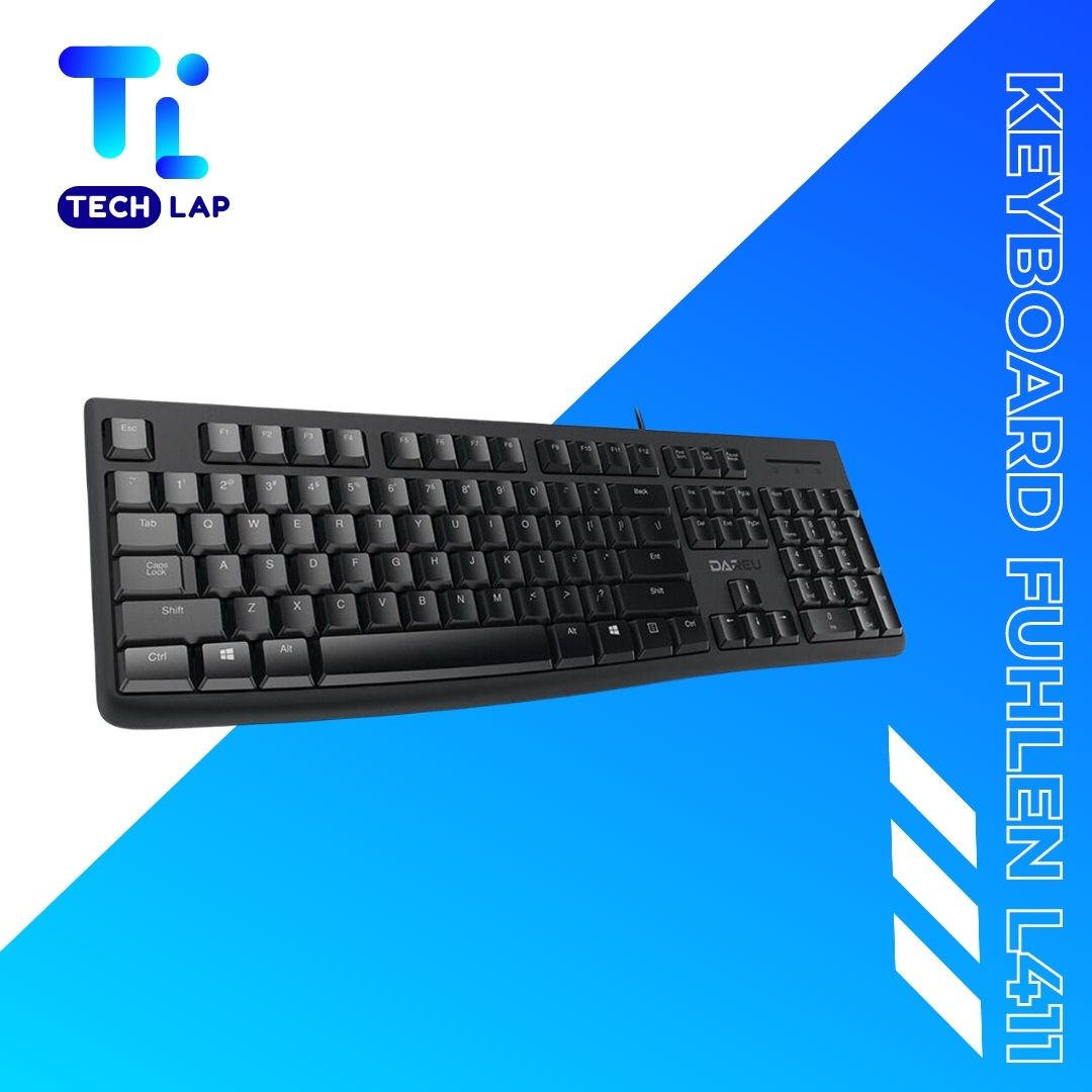 Bàn phím Fuhlen L411 Có dây kết nối USB, Chống đổ nước, Mỏng nhẹ Cho Văn Phòng Chính hãng - Bảo hành 12 Tháng | BigBuy360 - bigbuy360.vn