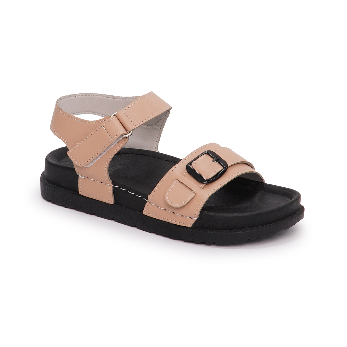 Sandal Nữ Hanatabi 2 Lớp Quai Bản Ngang Có Khóa May Liền Đế Cao 3cm Mã HNSD607