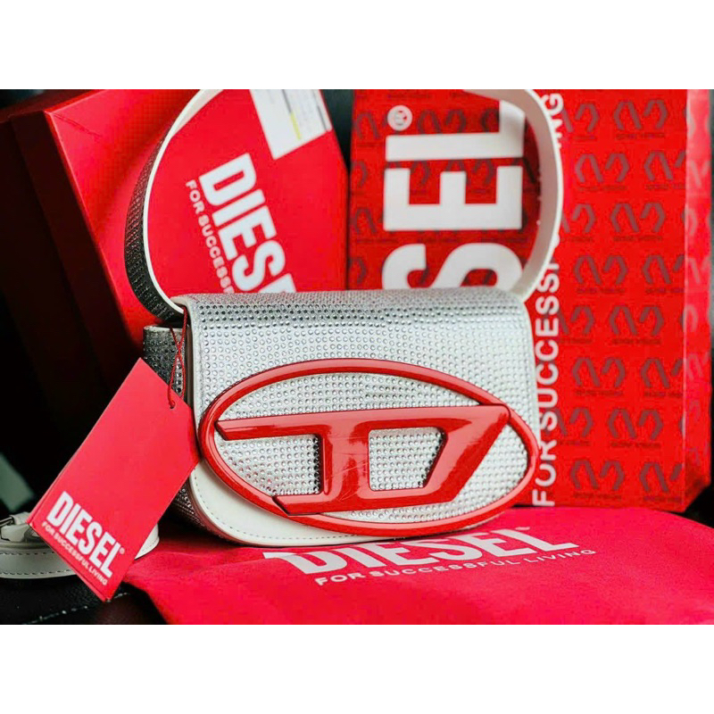 Túi Xách Diesel đính đá chữ đỏ hot girl