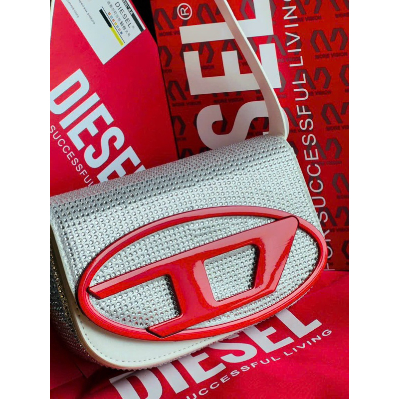 Túi Xách Diesel đính đá chữ đỏ hot girl