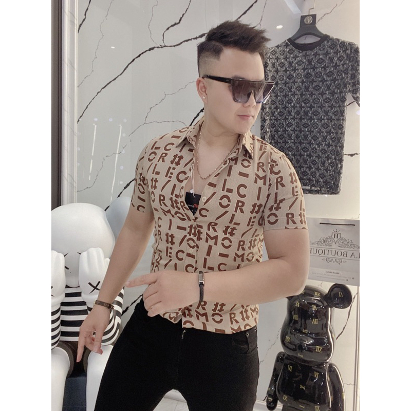 Sơ mi cộc nam cao cấp, sơ mi lụa chống nhăn bao mát