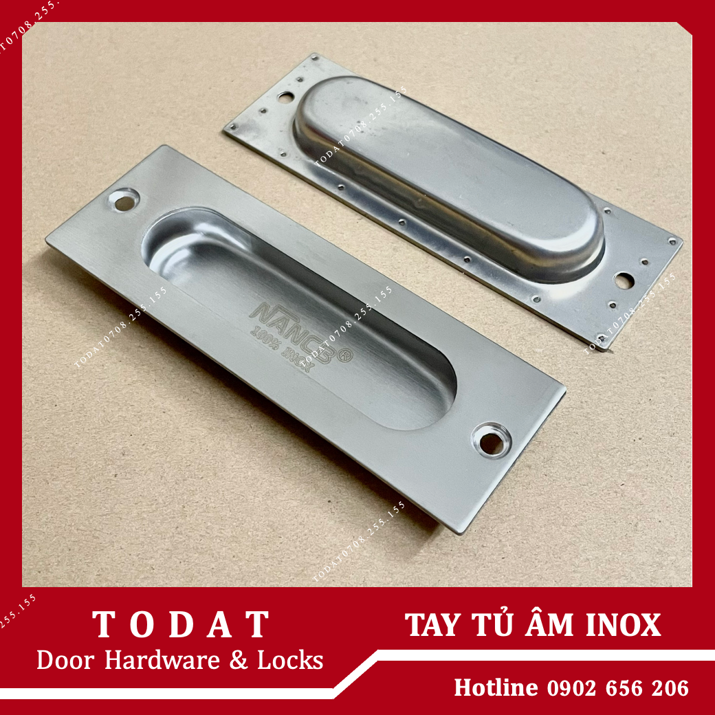 Tay Nắm Âm Inox 304 - Vít Ngoài
