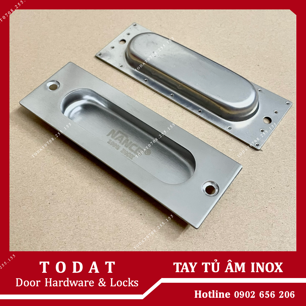 Tay Nắm Âm Inox 304 - Vít Ngoài