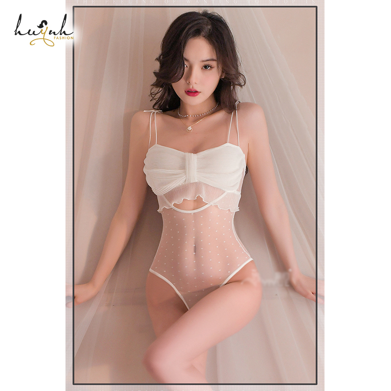 Bodysuit Ren Lưới Xuyên Thấu Hở Đũng Sexy - B52