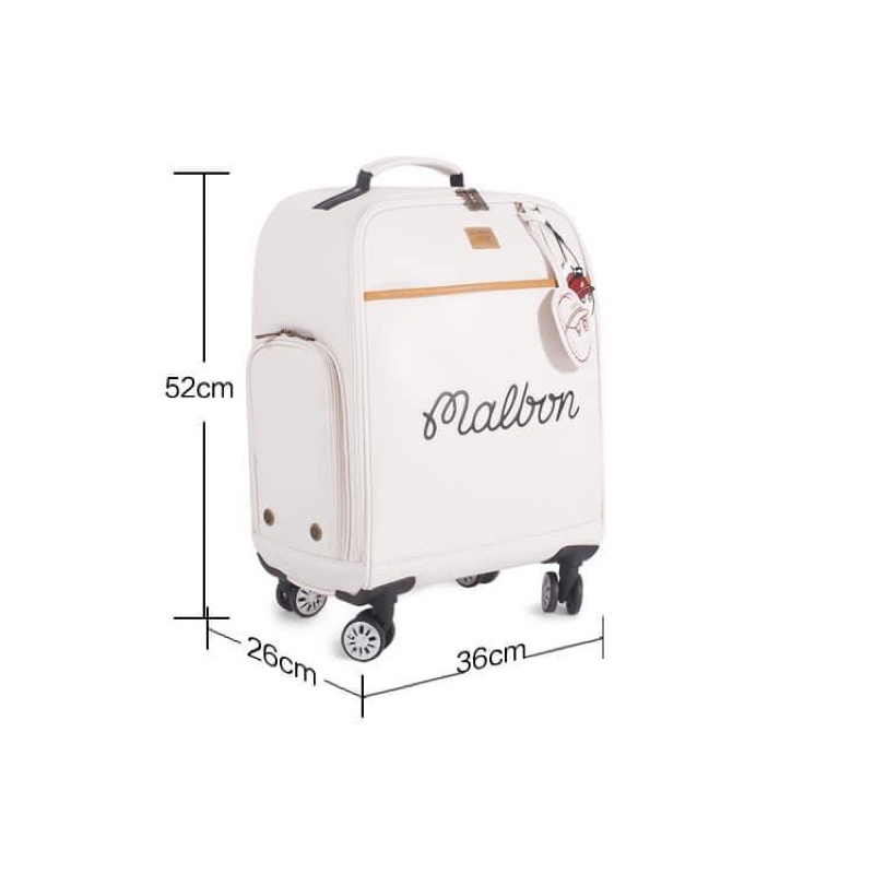 Túi vali golf tour malbon có tay kéo và bánh xe