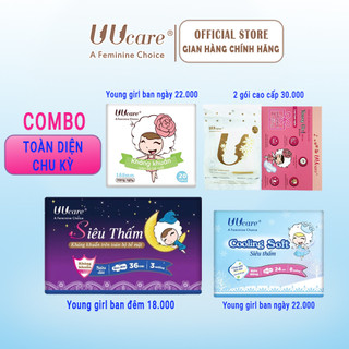 Combo 5 gói bvs uucare singapore kháng khuẩn - toàn diện chu kỳ