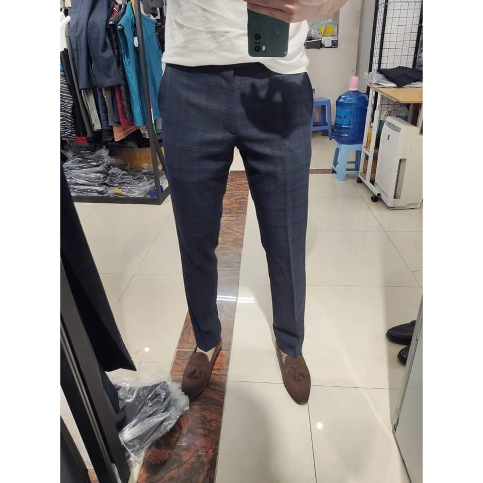 Quần âu nam NEXT dáng slim , vải chống nhăn nhàu