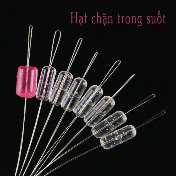 Hạt Chặn Săn Hàng Silicone Trong Suốt Và Xanh Lá Chuyên Dùng Câu Cá Lớn Cao Cấp