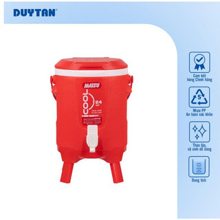 [Hà Nội] Bình đá có vòi nhựa Duy Tân Icool giữ nhiệt cực tốt, dung tích 6 lít, 8 lít, 10 lít - Hàng chính hãng