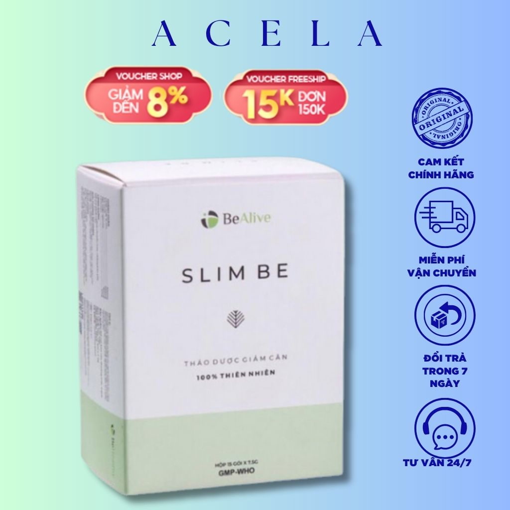 Trà Thảo Dược Giảm Cân SLIM BE Của BEALIVE Giúp Giảm Cân An Toàn Giảm 2 Đến 4 Kg Sau 1 Liệu Trình Chính Hãng