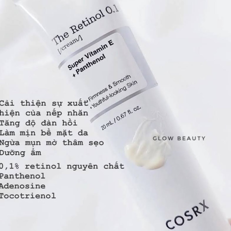 Kem dưỡng Cosrx The Retinol 0.1 super Vitamin E
