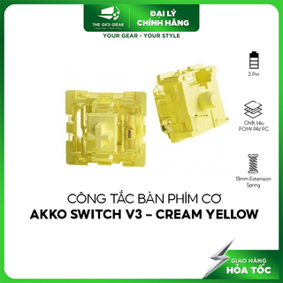 Công tắc bàn phím cơ akko cs switch v3 – cream yellow - hàng chính hãng