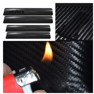 Miếng dán 3D Decal tem carbon cacbon trang trí chống trầy chân cửa xe hơi ô tô cabon cho ô tô xe hơi