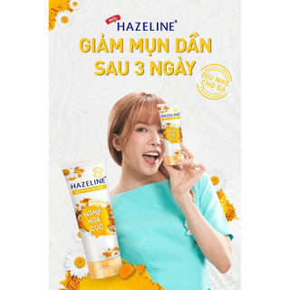 Sữa rửa mặt ngừa mụn Hazeline Nghệ Hoa Cúc 100g