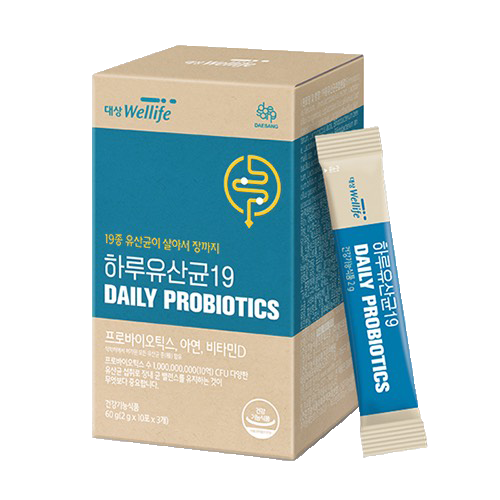 [Hộp 30 Gói] Men Vi Sinh Bổ Sung 19 Loại Lợi Khuẩn Daesang Wellife Daily Probiotics 60g - aT Mall & K Food